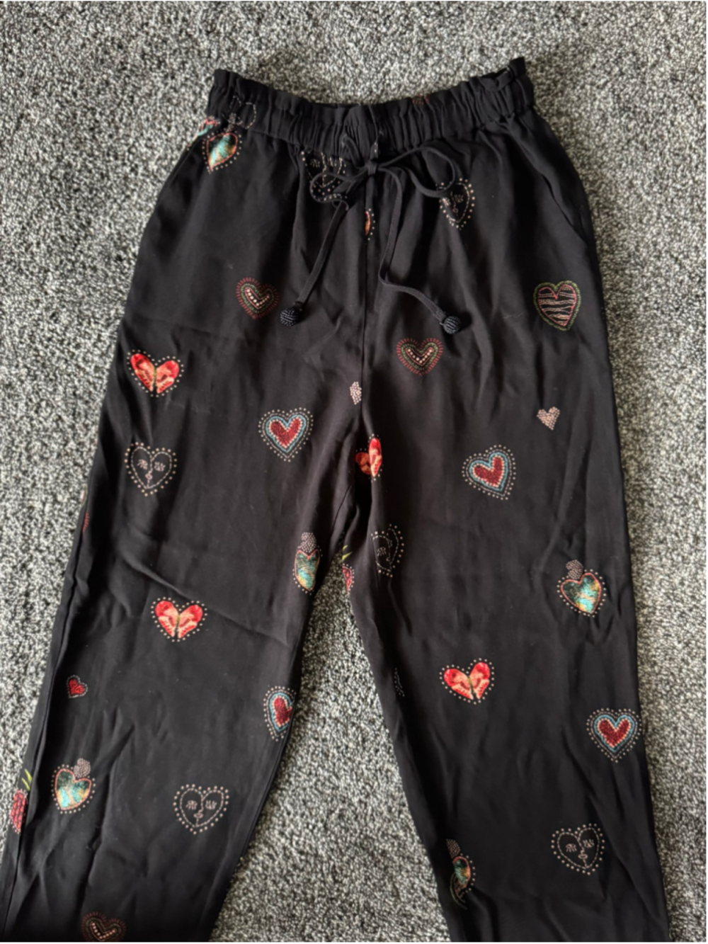Women's Farm Rio Benicia Wide-Leg Trousers Black Printed Size XS - Picture 7 of 14